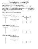 Factoring Quadratics Grouping NOTES