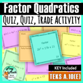 Factoring Quadratics - Levels of Differentiation - Quiz Qu