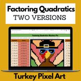 Factoring Quadratics Review Activity | Thanksgiving Themed