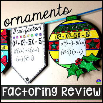 Preview of Factoring Quadratics Review Ornaments