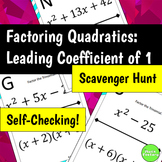 Factoring Quadratics With a Leading Coefficient of One Sca