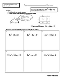 Factoring Quadratics (using the a/c method)