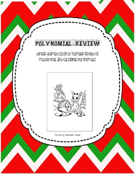 Preview of Factoring Review: Holiday Color By Number