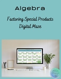 Factoring Special Products Digital Maze