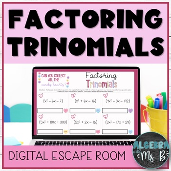 Preview of Factoring Trinomials Digital Activity