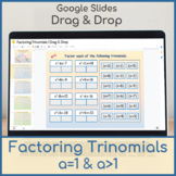Factoring Trinomials | Distance Learning | Drag & Drop