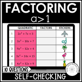 Factoring Trinomials Activity Algebra 1