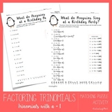 Factoring Trinomials Worksheet (Easy)