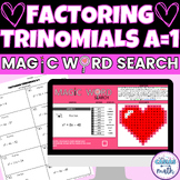 Factoring Trinomials a=1 Valentines Day Math Activity Digi
