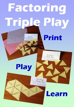 Preview of Factoring Triple Play - A Triangular Matching Game