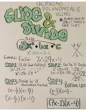 Factoring Using Slide & Divide Anchor Chart