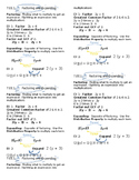 Factoring and Expanding Expressions Reference Sheet 7.EE.1