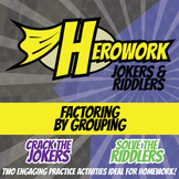 Factoring by Grouping Printable Activities - Herowork Worksheets