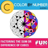 Factoring the Sum or Difference of Cubes Color by Number