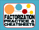 Factorization Practice & Cheat Sheets - Divisibility, Prim