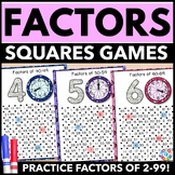 Finding Factors to 100 Worksheet Games Practice Missing Fa
