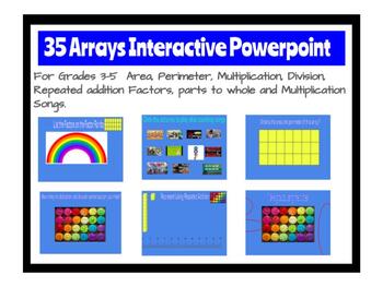 Preview of Factors, Area and Perimeter with Arrays