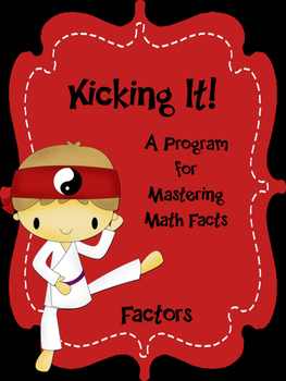 Preview of Factors - Kicking It! Math Factors Fluency Karate Math