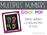 Factors/Multiples Number Posters - Color Pop!