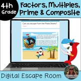 Factors Multiples Prime and Composite Digital Escape Room