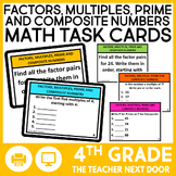 4th Grade Factors, Multiples, Prime and Composite Task Car