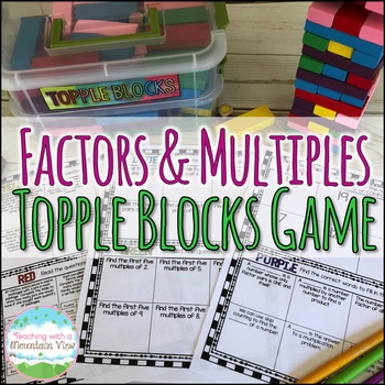 Preview of Factors Multiples Prime and Composite Numbers Game