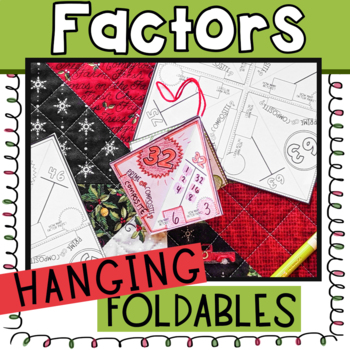 Preview of Winter Factors Ornament - Christmas Math Foldable Activity for Fourth Grade