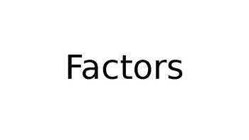 Factors PowerPoint by Mr Sing Song | TPT