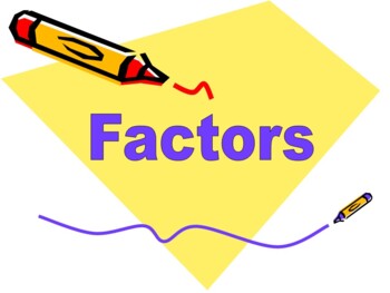 Preview of Factors Presentation -  Explaining Factors - Distance Education