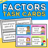Factors Task Cards: 3rd-5th Grade Math Activity