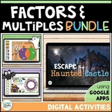 Factors and Multiples GCF & LCM Digital Google Activities 