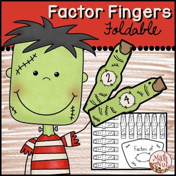 Preview of Factors and Multiples Interactive Notebook Activity  | Halloween Math