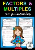 Factors and Multiples Pack – 35 printables