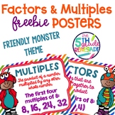 Factors and Multiples Poster Anchor Chart FREEBIE Friendly