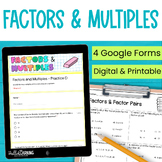 Factors and Multiples - Prime and Composite Numbers Practi