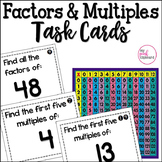Factors and Multiples Task Cards  Common Core Aligned for 