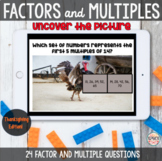Factors and Multiples: Thanksgiving Hidden Picture Boom Cards