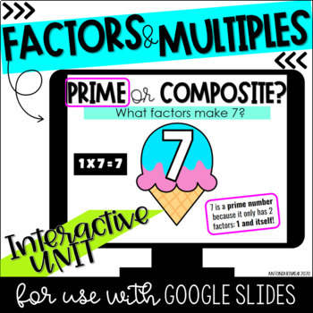 Preview of Factors and Multiples Unit