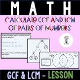 Finding the LCM and GCF Lesson PowerPoint
