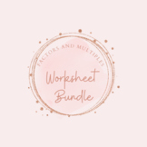 Factors and Multiples Worksheet Bundle
