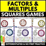 Finding Factors & Multiples Worksheet Dice Games Practice 