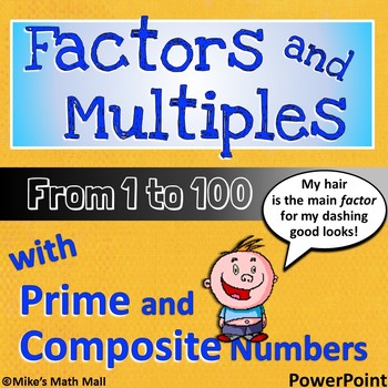 Preview of Factors and Multiples from 1 to 100 (PowerPoint Only)