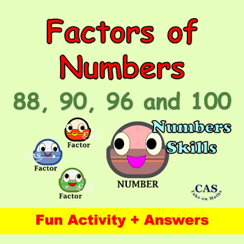 Preview of Factors of Number Puzzle 3