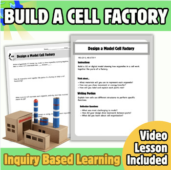 Preview of Cell Structure and Function Project | Inquiry Based Learning Projects
