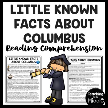 Preview of Facts About Christopher Columbus Reading Comprehension Worksheet Exploration