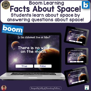 Preview of Facts About Space Boom Digital Task Cards
