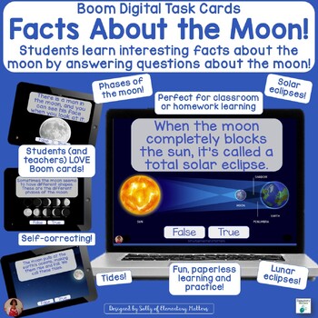 Preview of Facts About the Moon - Solar Eclipse, Lunar Eclipse, Tides, & Phases of the Moon