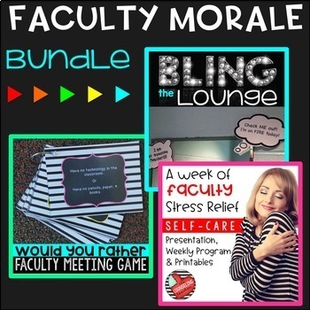 Preview of Faculty Morale Bundle