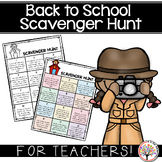Faculty & Staff Scavenger Hunt for Back to School