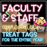 Faculty and Staff Teacher Appreciation Treat Tags